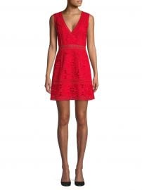 Alice   Olivia - Zula Floral Eyelet Lace A-Line Dress at Saks Fifth Avenue